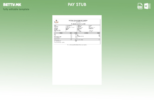 Модерен стил Шаблон за уплатница Rupitol Finance